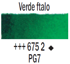 Venta pintura online: Acuarela Verde Ftalo nº675 Serie 2